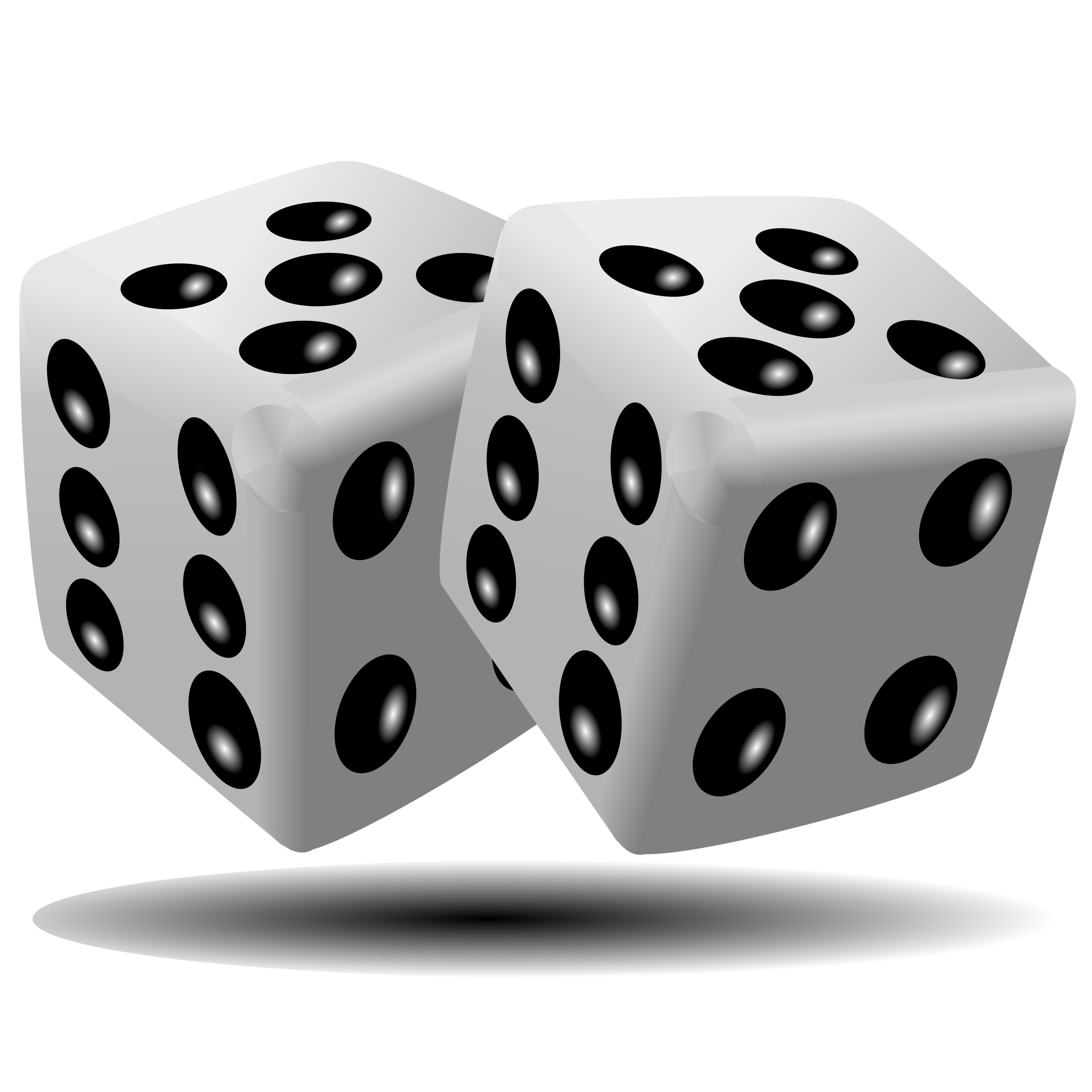 Picture of dice with the value of ten showing